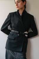 ISIDORA MALVA Entrerrios belt in cowhide leather with braided design, stylish accessory for men and women.