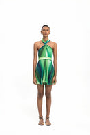 Maylé Vásquez Estero romper jumpsuit in River Green, featuring a stylish, casual design with a comfortable fit.