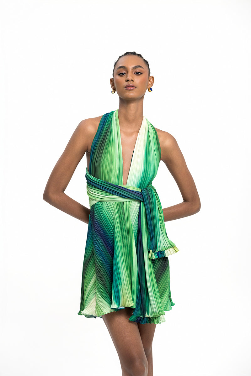 Maylé Vásquez Estero Romper jumpsuit in River Green, featuring a stylish, comfortable design perfect for casual or summer wear.