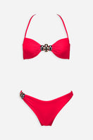 Red ETE bikini set by Maliluha featuring a stylish two-piece swimwear design with adjustable straps.