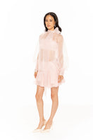 Nana Jacqueline pink diamond top from the EVE collection, featuring a stylish and elegant design, shown in a lookbook image.