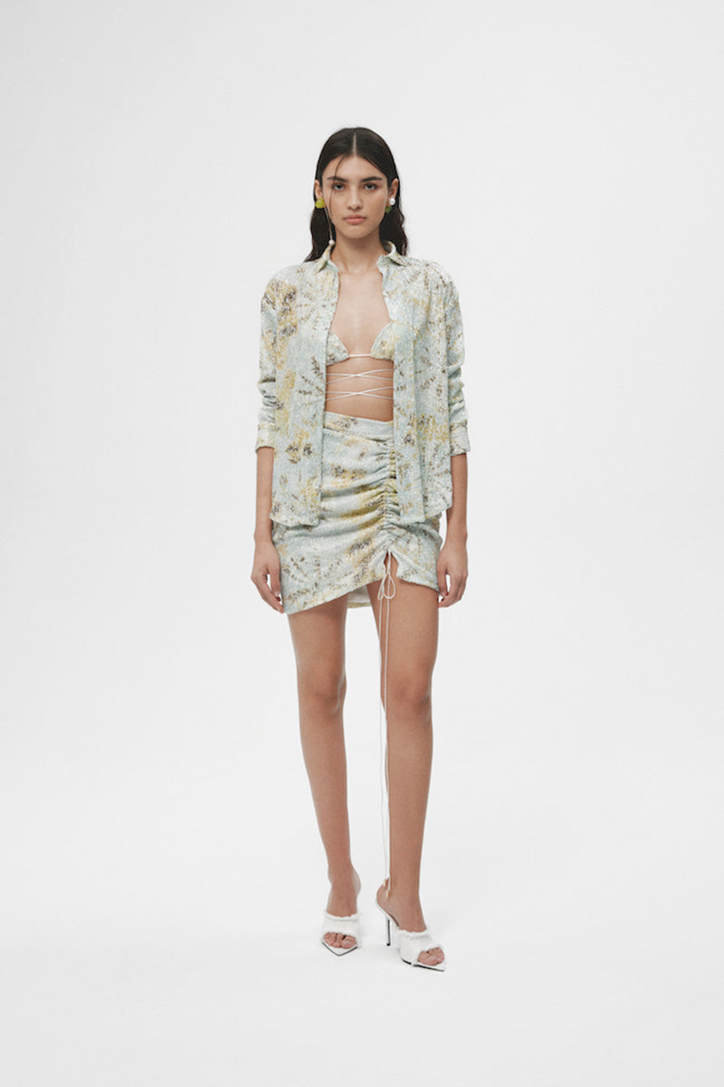 PRINTED PAILLETTES SHIRT - CULT MIA