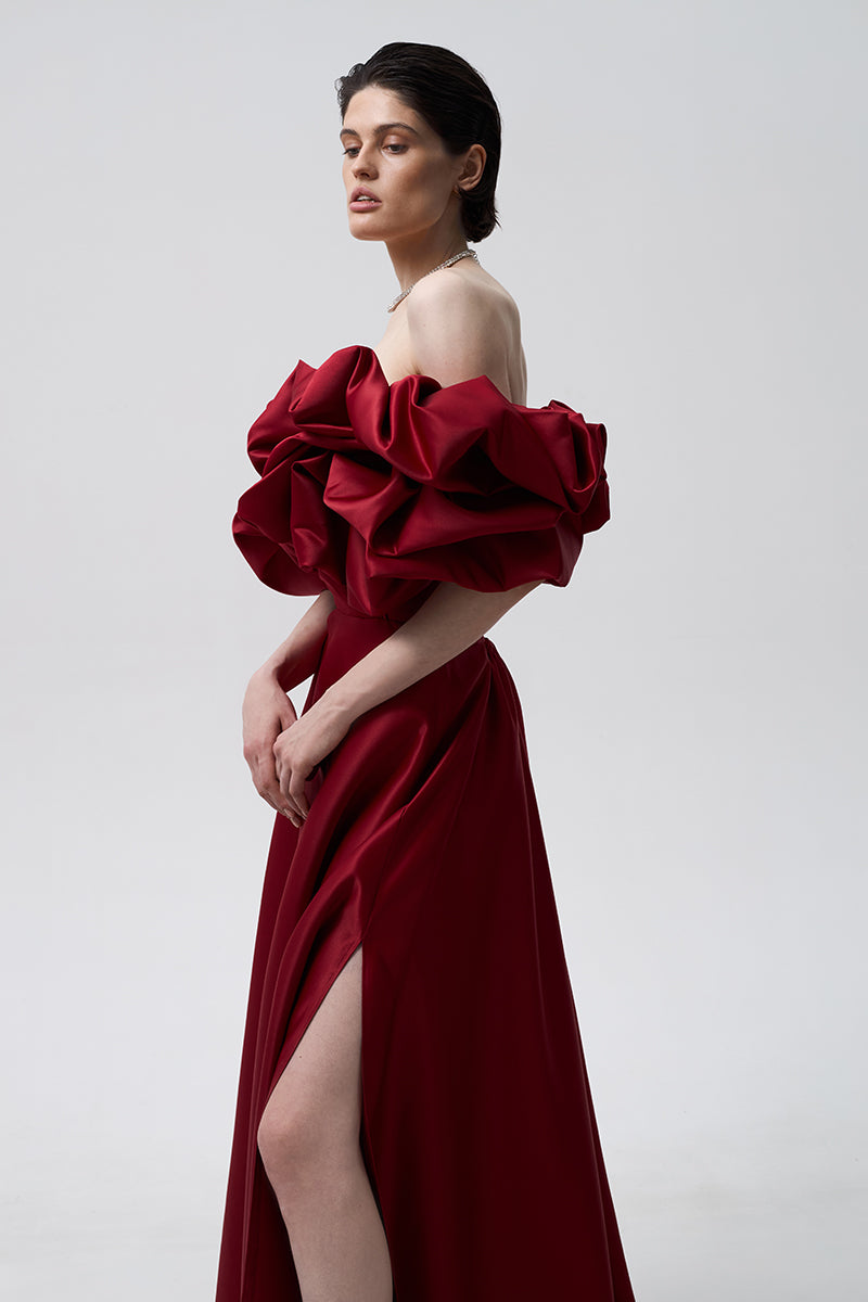 MERINGUE DRESS IN BORDO - CULT MIA
