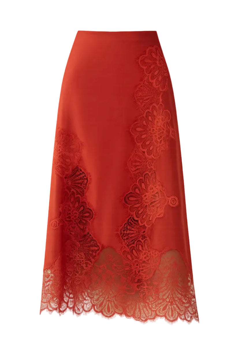 SALOME SKIRT IN BURNT ORANGE