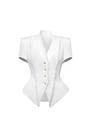 Jenny K Tran Faringdon blazer jacket in classic tailored style, shown in a sleek, professional fit with lapel details.