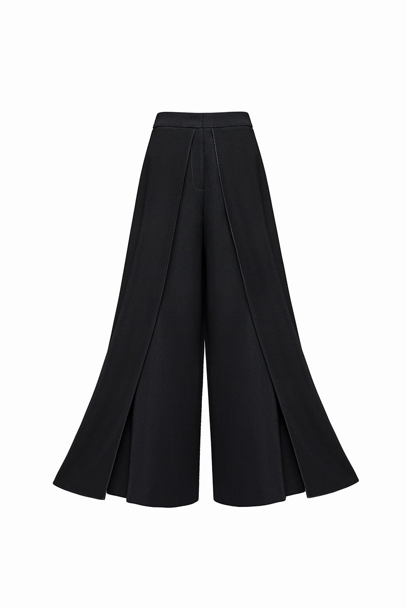Jenny K Tran Faringdon Pants showing the relaxed fit, waist detail, and soft fabric in a casual, stylish design.