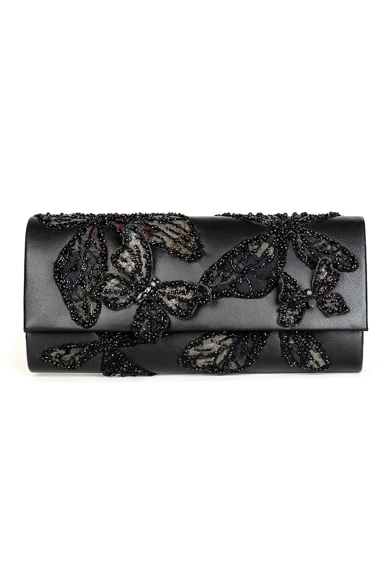 MONARCH CLUTCH IN BLACK - CULT MIA