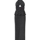 Señorita Sofia black maxi dress with flowing fabric and sleeveless design, perfect for elegant summer outfits.