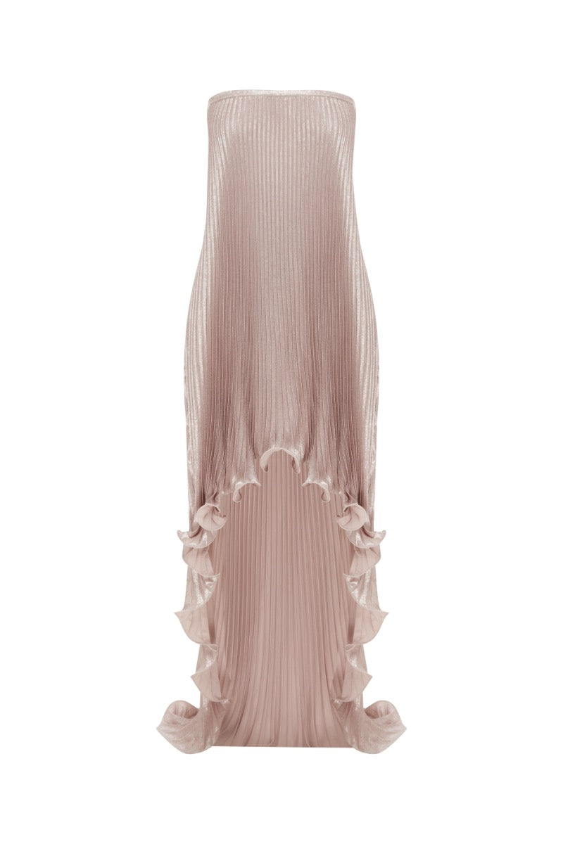 FEMINITE DRESS IN DUSTY SHIMMER - CULT MIA
