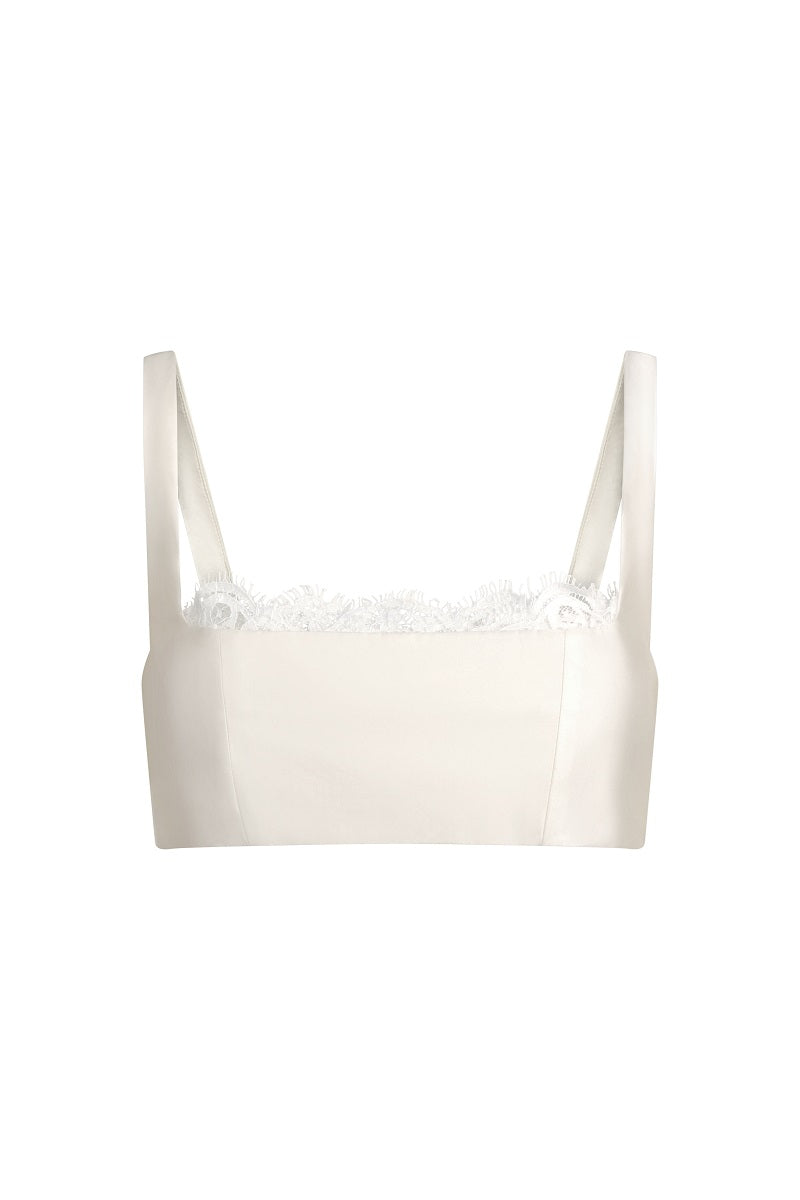 Scarlett Gasque Fiorella bralette top featuring delicate lace details and a soft, feminine fit.