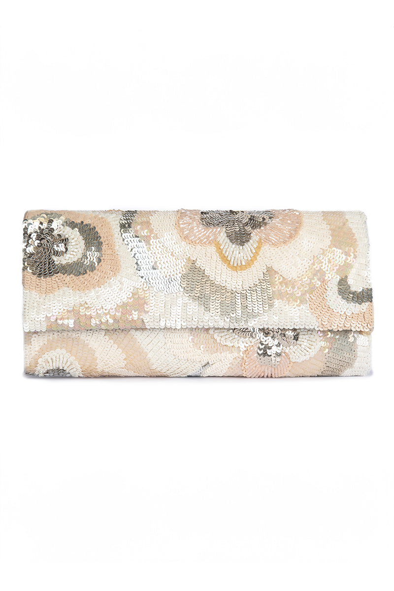 CIRA CLUTCH IN IVORY - CULT MIA