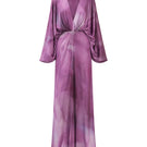 Purple floral print maxi dress by Tinta Latina featuring a flowing silhouette and vibrant pattern.