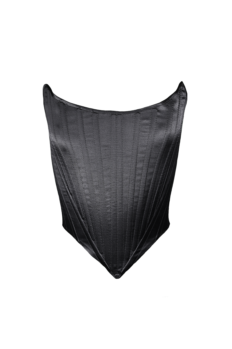 BAROQUE CORSET IN MIDNIGHT - CULT MIA