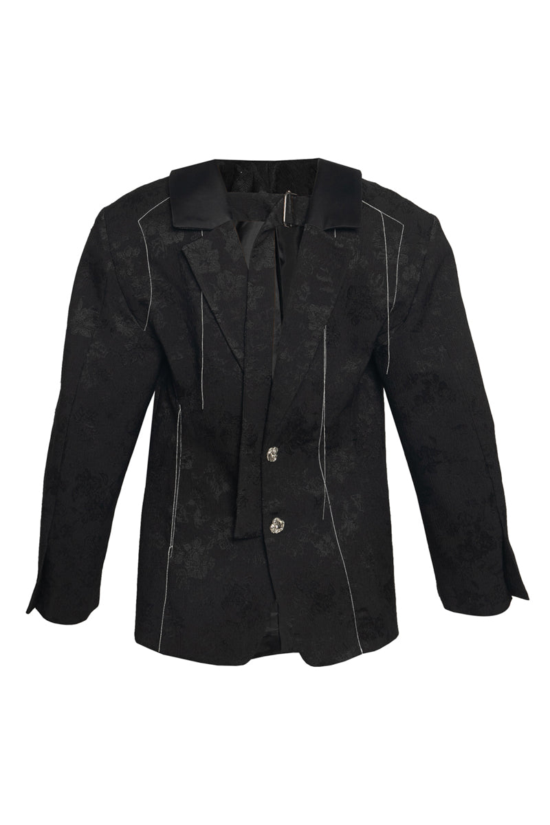 REVERSE TAILORED SUIT JACKET WITH EXPOSED BACK - CULT MIA