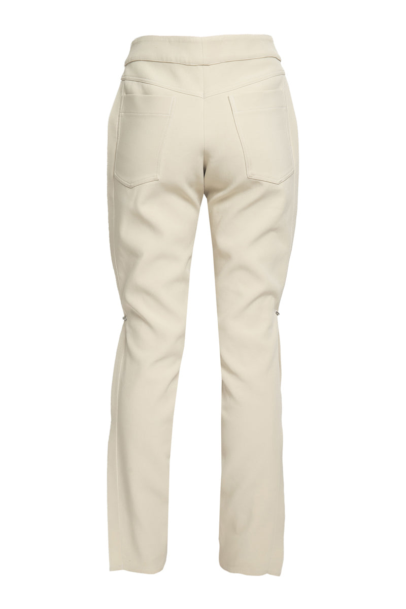 TAILORED PANTS WITH PIERCING DETAILS - CULT MIA