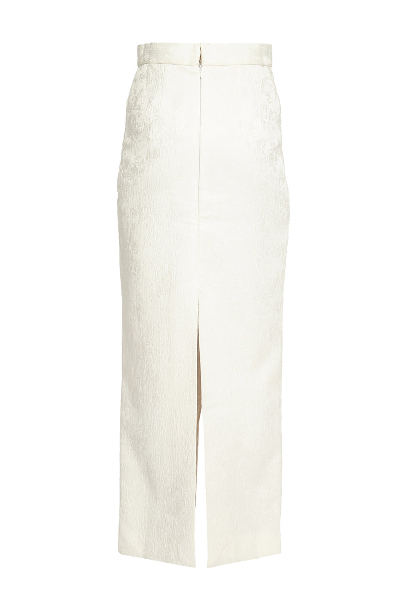 JACQUARD SLIT SKIRT - CULT MIA