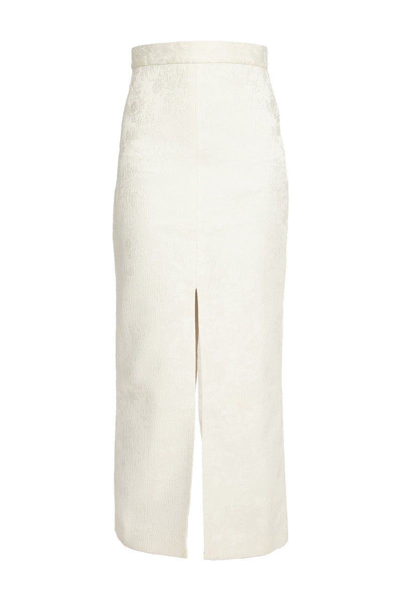 JACQUARD SLIT SKIRT - CULT MIA