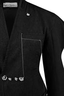 Sean Sheila double-breasted jacket with embellished buttons, tailored fit, and detailed stitching visible in the image.