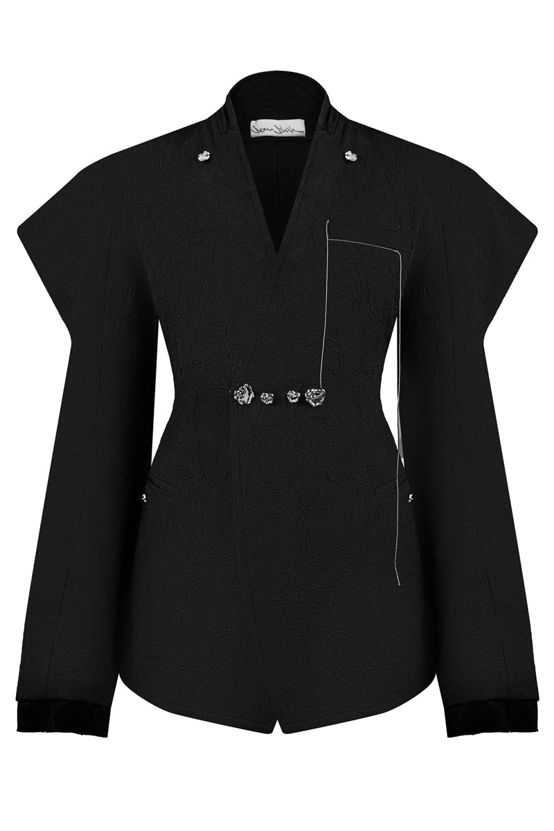 VESTE CROISÉE À BOUTONS ORNÉS