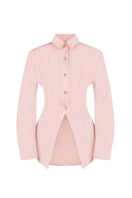 Sean Sheila tailored shirt with fitted corset panels, featuring a sleek front design and modern silhouette.