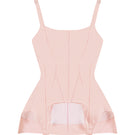 Sean Sheila blush corset top, front view showing fitted design and delicate details, perfect for stylish tops and feminine fashion.