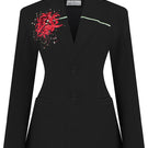 Sean Sheila classic tailored Lily embroidered suit jacket featuring intricate embroidery and structured design, front view.