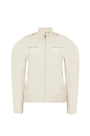 Sean Sheila rounded motor jacket, stylish motorcycle-inspired jacket with a sleek design and front view, FW25MJFront.jpg
