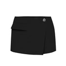 Black Sean Sheila mini skort, front view, stylish shorts with a sleek design perfect for casual or sporty looks.