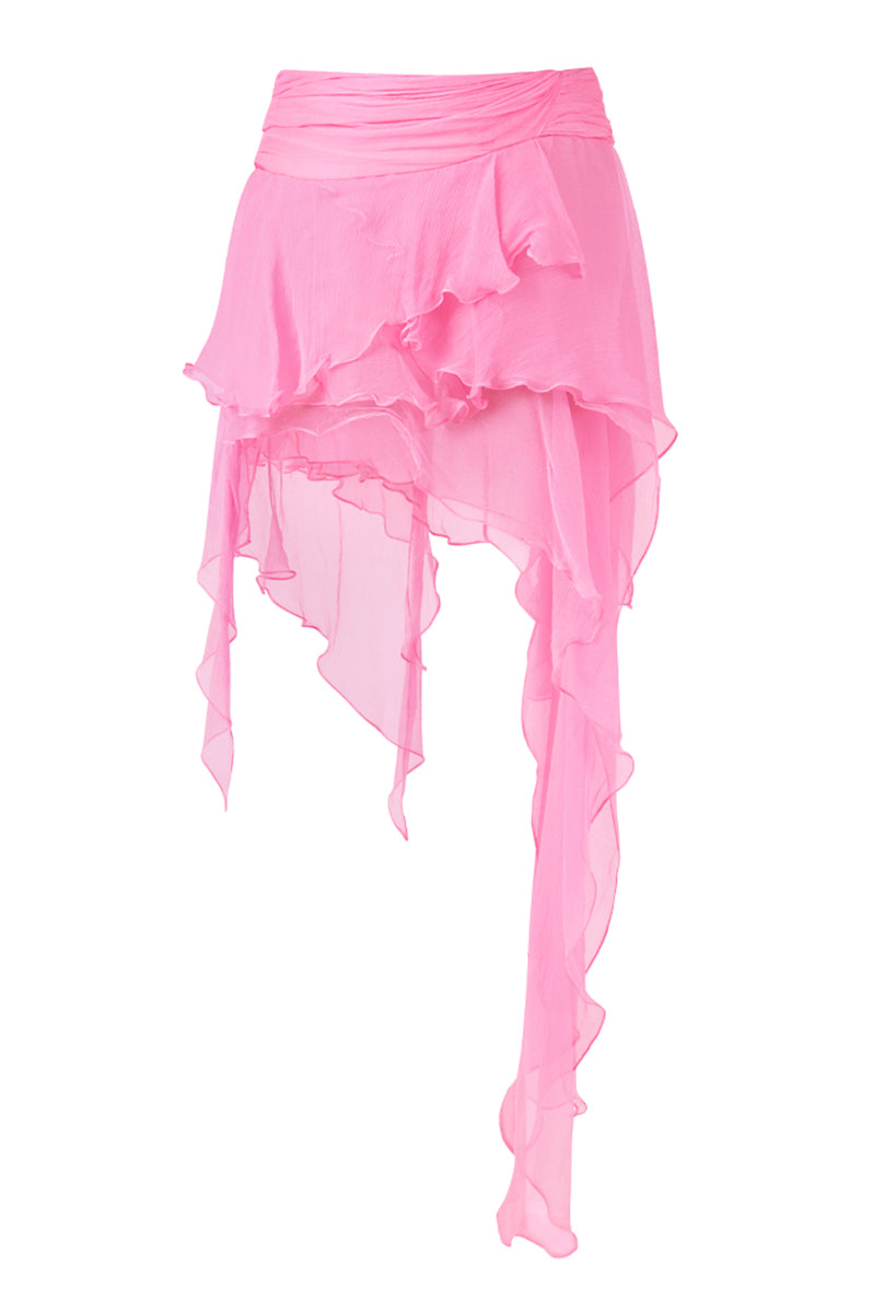 FAIRY LAYERED MINI SKIRT IN PINK - CULT MIA