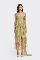 Green fairy-themed mini top by Stolen Stores featuring a playful, cropped design and whimsical style.