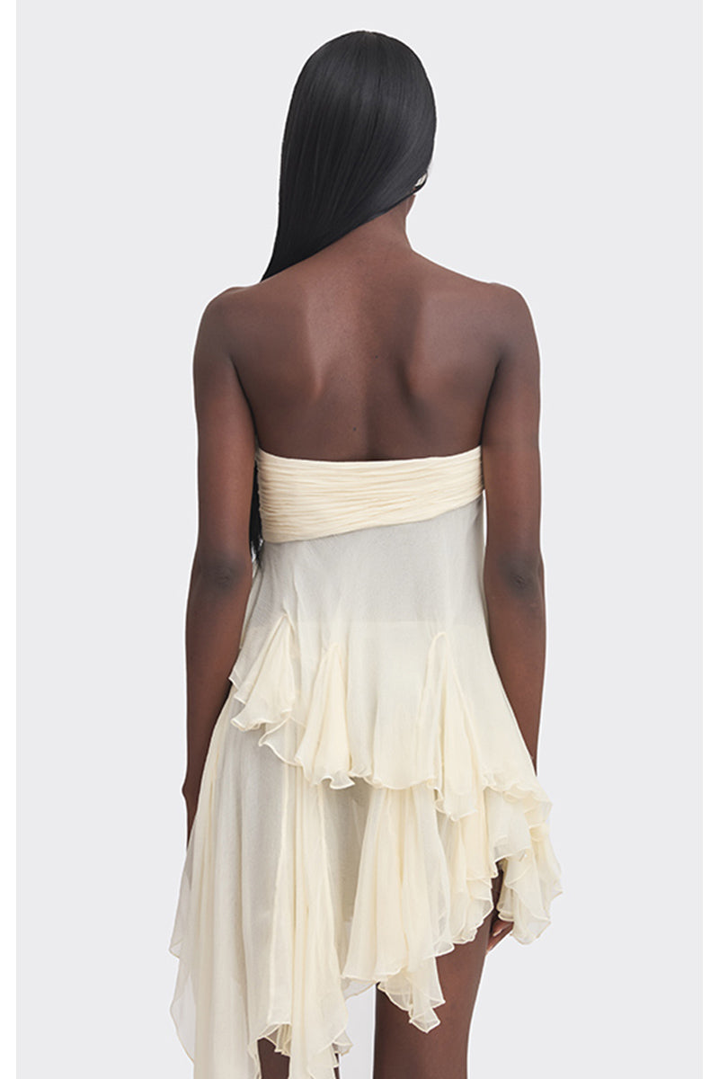 FAIRY TUBE TOP IN LIGHT YELLOW - CULT MIA