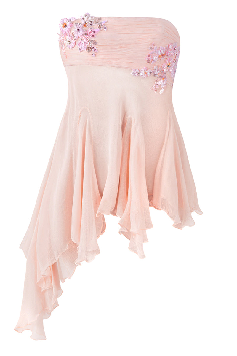 FAIRY TUBE TOP IN PEACH - CULT MIA