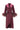 FIESTA FEATHER WOMEN'S LONG NIGHTGOWN IN BURGANDY RED