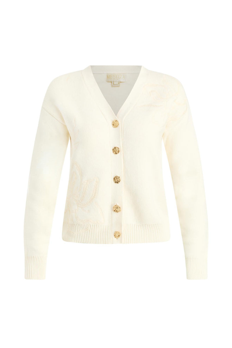 Mestiza New York Finley cardigan sweater in soft knit fabric, featuring a relaxed fit and open front design.