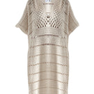 First Born Knits EL Poncho Knit top in cozy, textured fabric with a relaxed fit and draped style.