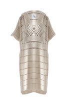 First Born Knits EL Poncho Knit top in cozy, textured fabric with a relaxed fit and draped style.