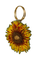 Sarah's Bag Grand Sunflower Flapper Top Handle Bag with sunflower embroidery and vintage-inspired design.