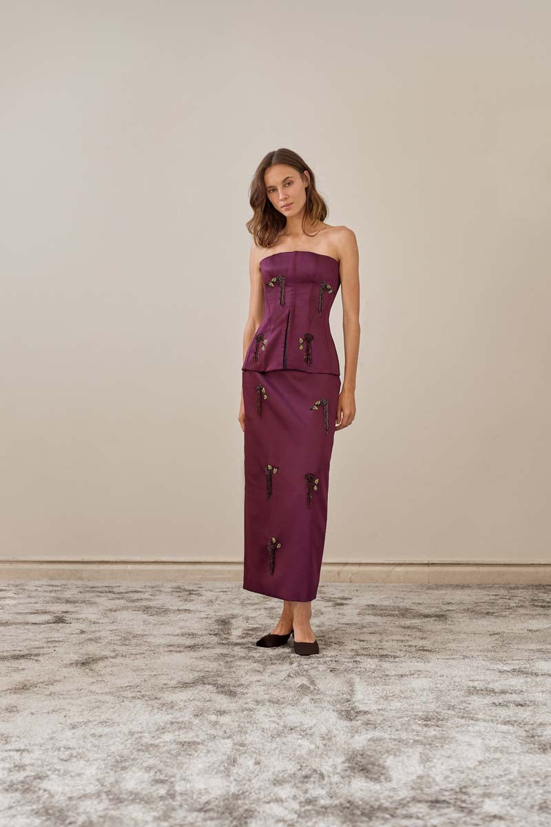 FLARE CORSET IN PURPLE | CULT MIA