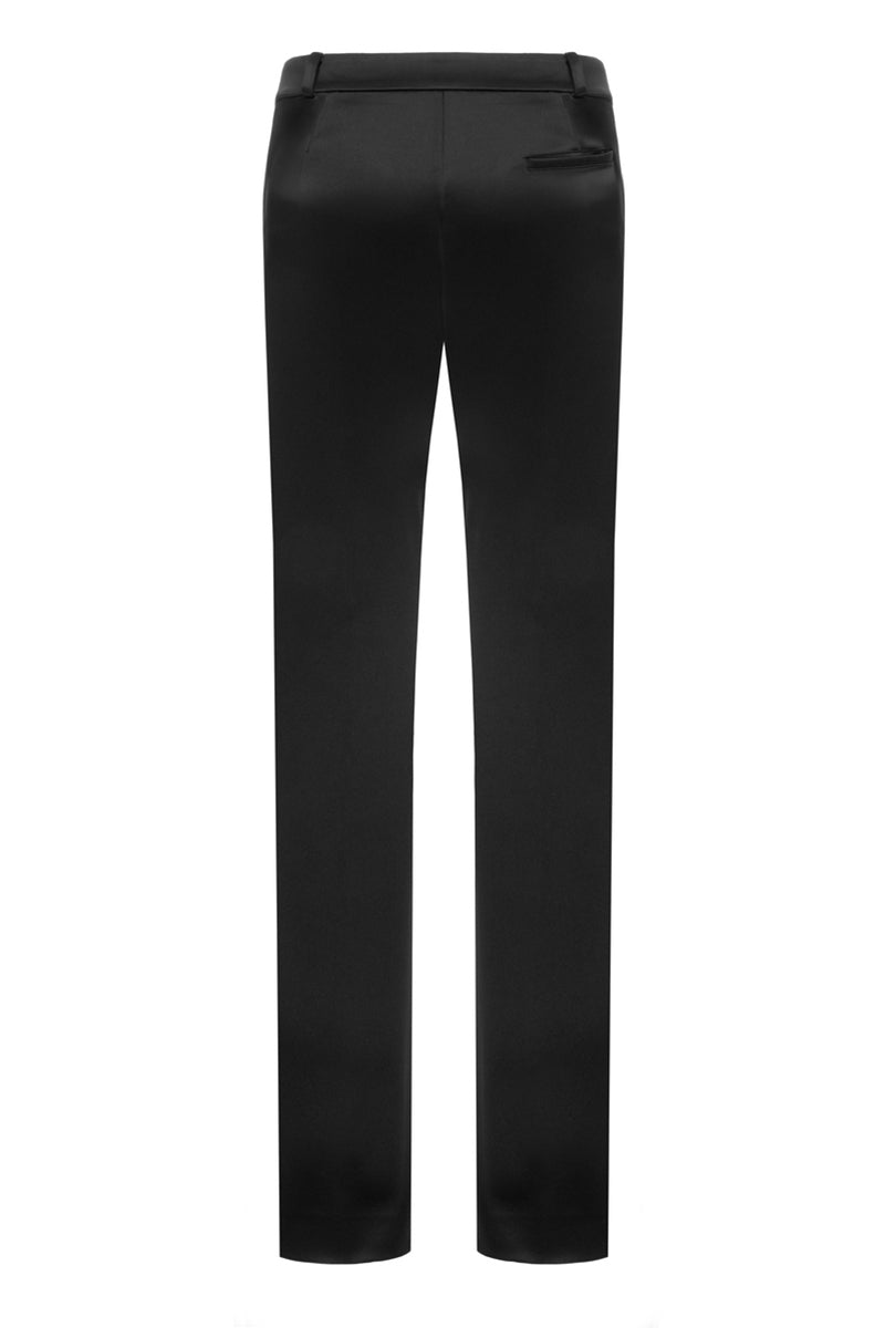 Black Fleur trousers by Matters, stylish pants with a tailored fit, made from comfortable fabric, perfect for casual or office wear.