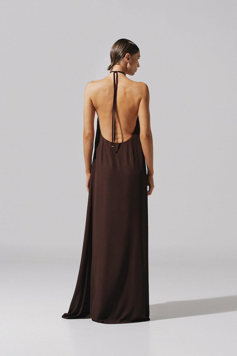 baobab mia midi satin dress in green Mia Midi Satin Dress in Green