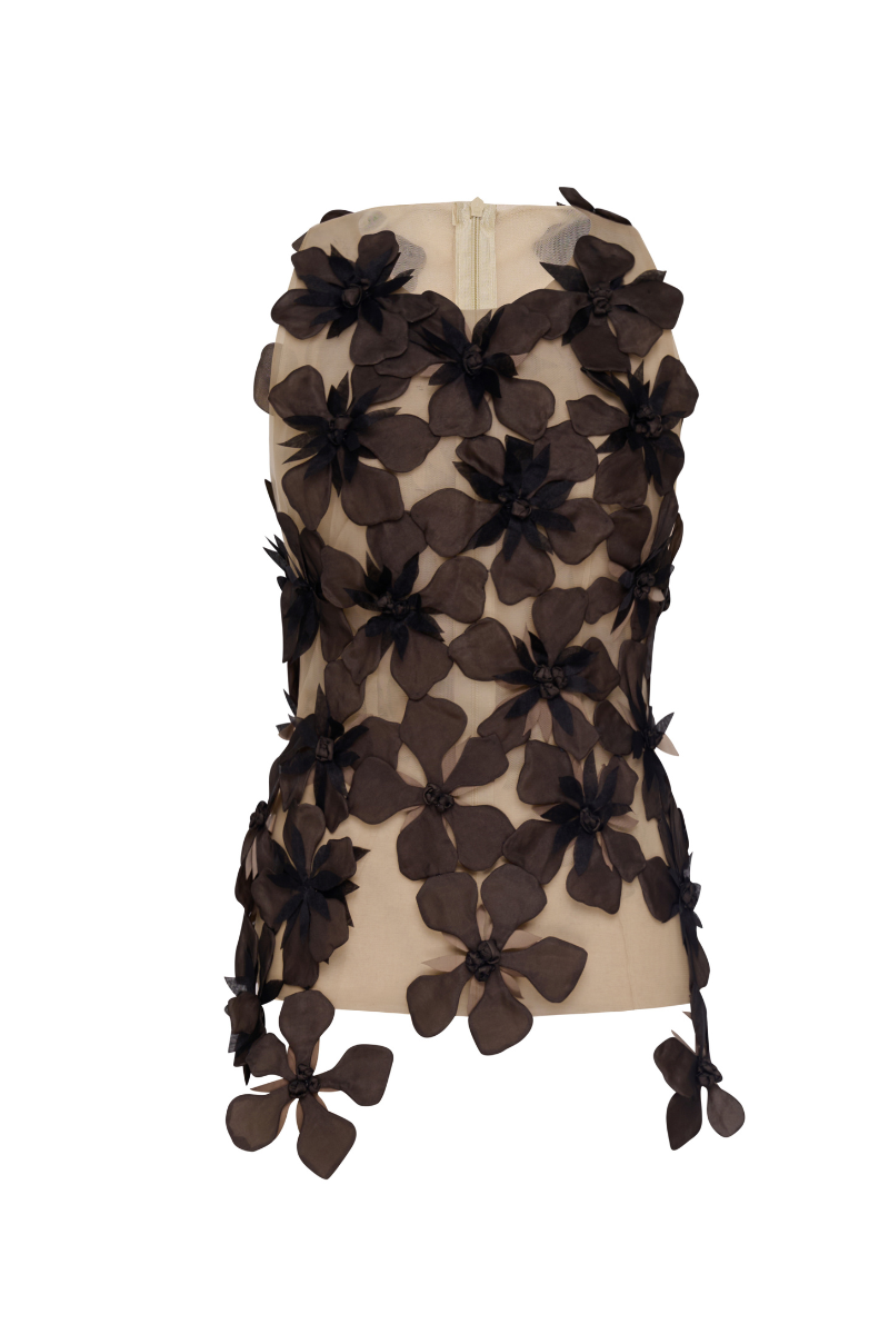 LECIA FLORAL SEE-THROUGH SHIRT