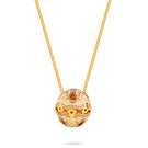 Álvaro Ávila Ritual Egg Pendant Necklace featuring a lavender-colored egg-shaped pendant on a chain.