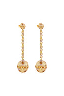 Lavender Aura Drop Earrings by Álvaro Ávila featuring elegant, handcrafted earrings with a smooth lavender finish.