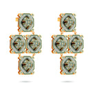 Álvaro Ávila Plata Drop Earrings with green gemstone accents, elegant and lightweight jewelry design for women.