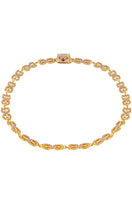 Lavender-colored Arcano Necklace by Álvaro Ávila featuring intricate pendant design on a delicate chain.