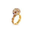 Lavender Álvaro Ávila Amparo large egg ring from Fortuna Rings collection, featuring elegant ring design with a smooth finish.