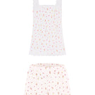 Ellipse Lingerie dreamer pajama shorts set with white pattern, comfortable sleepwear featuring a relaxed fit and soft fabric.