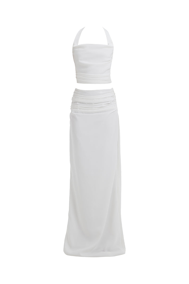 Deme By Gabriella Frances co-ords set featuring a stylish top and matching skirt, perfect for casual or semi-formal wear.