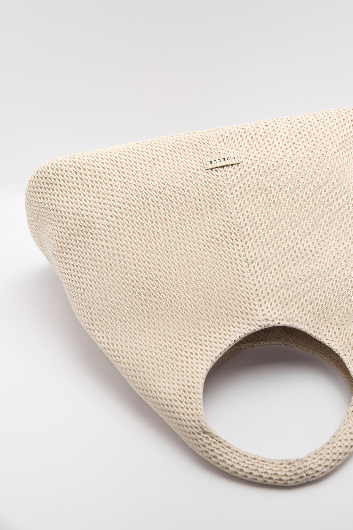 White POELLE Francesca bag with top handle, stylish and elegant accessory for everyday use.