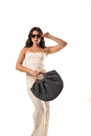 Mara Brazil GAIA top handle bag in black leather with sleek design and sturdy handles, ideal for everyday use.